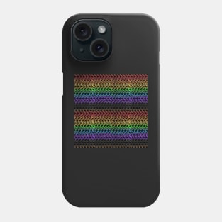 Progress Pride Flag Chainmail Print Phone Case