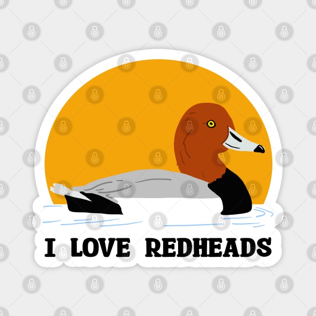 I Love Redheads Magnet by SNK Kreatures