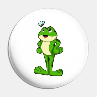 Frog with Fly Pin