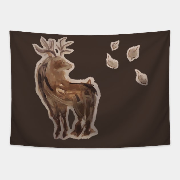 Autumn Deer Tapestry by TenomonMalke