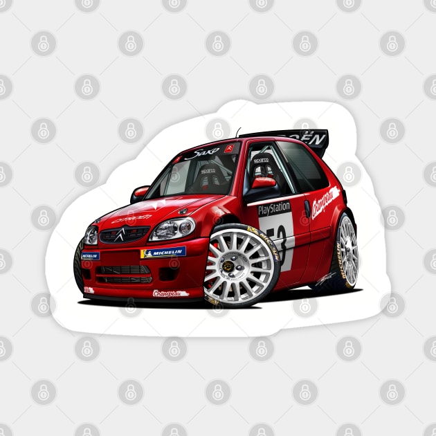 1996 Citroën Saxo Kit Car Magnet by RCJM_Cartoons