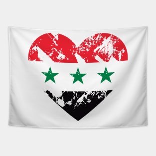 IRAQ FLAG HEART Tapestry