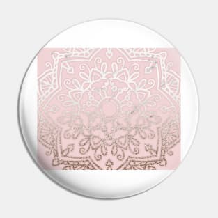 Pastel rose blush mandala Pin