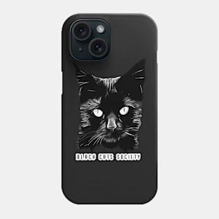 Black Cats Society Design Phone Case