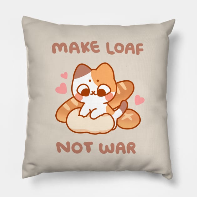 Make Loaf Not War Pillow by pocketpeaches