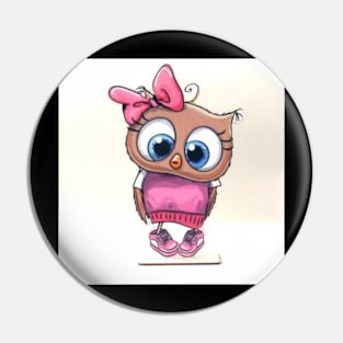 girl owl Pin