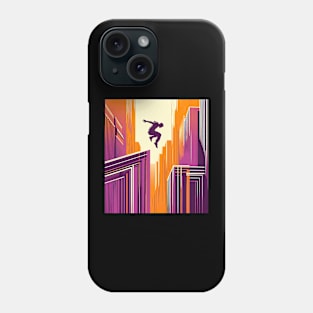 Jumping between buildings Phone Case