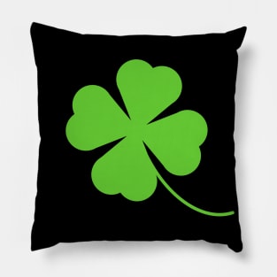 Lucky Four Leaf Clover Shamrock Pillow