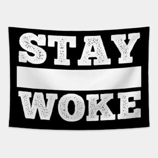 Stay Woke T Shirt For Women Men Tapestry