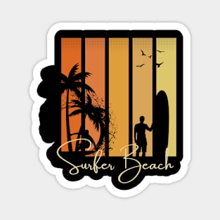 SURFER BEACH Magnet