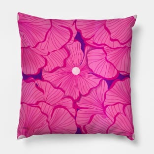 Pink Ruffle Flowers Pillow