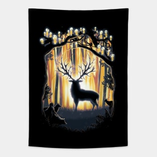 Deer God Please Save Our Forest Tapestry