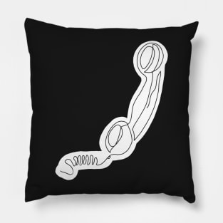 Telephone line art Pillow