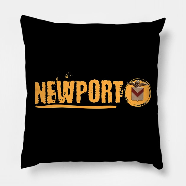 Newport South Wales Pillow by Teessential