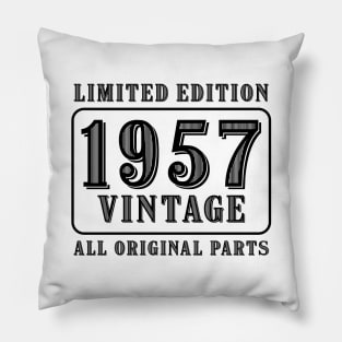 All original parts vintage 1957 limited edition birthday Pillow