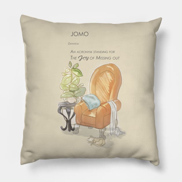 The JOMO Life Pillow by ArianeTorelli