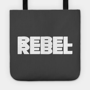 Rebel Rebel, white Tote