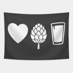 Love Hops & Beer Tapestry