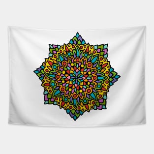 Bright & Colorful Mandala Tapestry