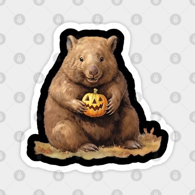 Happy Halloween Wombat! Magnet by TheWombatsDen