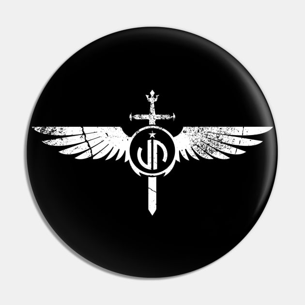 JP Designs - sword & wings crest Pin by JP