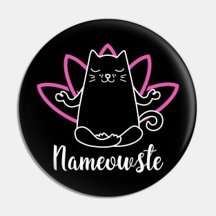 Namaste Humor. Yoga Cat. Pin