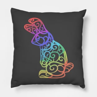 Rainbow fancy rabbit t-shirt coffee mugs magnets stickers masks Pillow