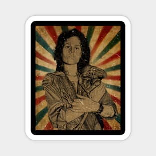 Alien (1979) Ripley // Photo Vintage Retro Look Fan Design Magnet