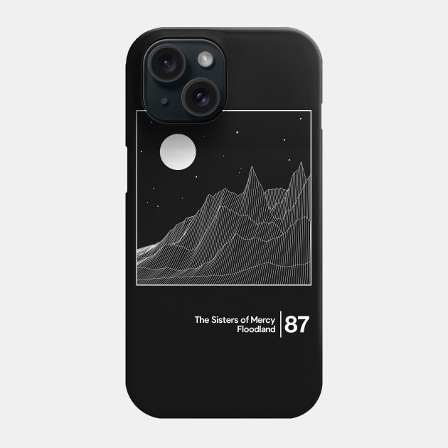 The Sisters Of Mercy - Floodland / Minimalist Style Graphic Artwork Design Phone Case by saudade