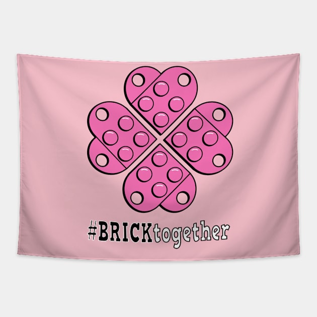 Brick Together Flower Power - Pink Tapestry by Brick_Together