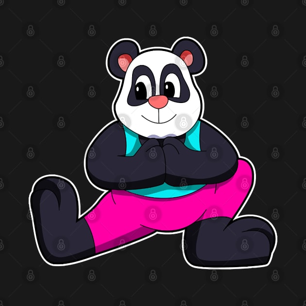 Panda at Yoga stretching exercises by Sonoma92