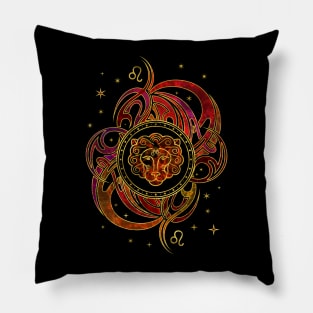 Leo Zodiac Fire element Pillow