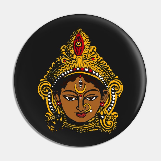 Goddess Durga Pin by swarna artz