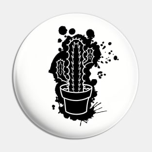 Euphorbia Pseudo Cactus - Splatter Cut Out Pin