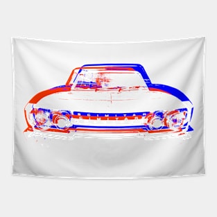 Reliant Scimitar 1970s British classic car monoblock red white blue Tapestry