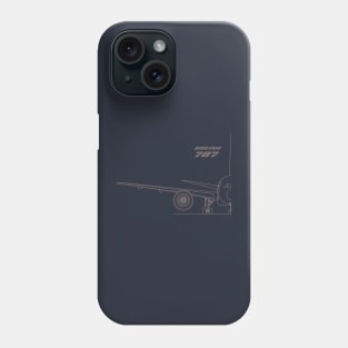 787 front view Phone Case