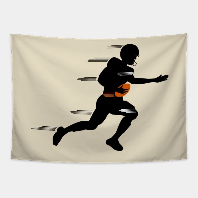 Touchdown (black) Tapestry by denip