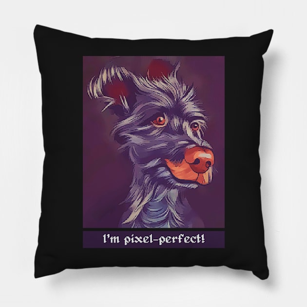 PIXEL PERFECT! Pillow by kokonft