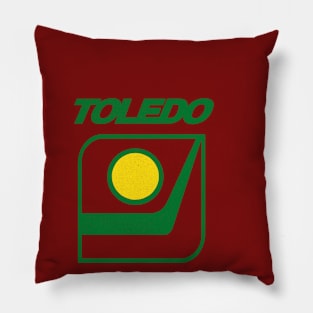 Retro Toledo Goal Diggers Hockey Pillow