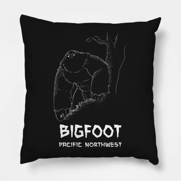 Bigfoot Pillow by ArtEnceladus