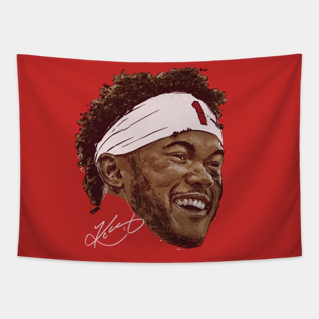 Kyler Murray Arizona Portrait Tapestry by MASTER_SHAOLIN