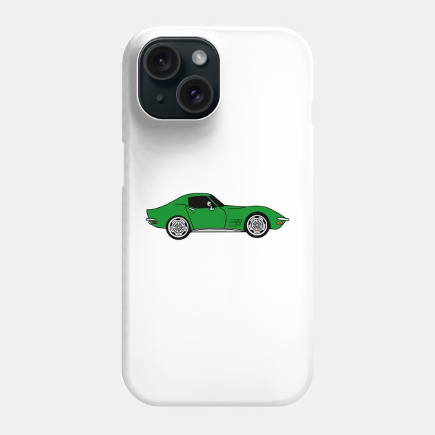 Elkhart Green C3 Corvette Phone Case by ally1021