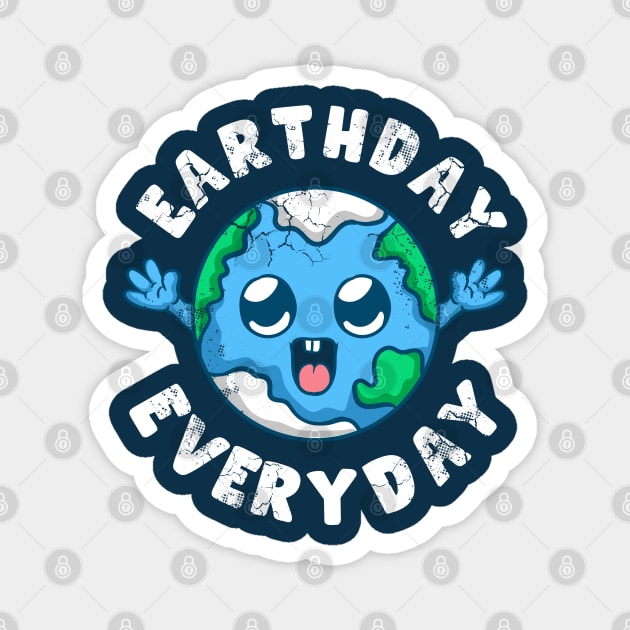 Earthday Everyday Earth Environment Climate Change Magnet by E