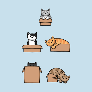 Cats In Boxes T-Shirt