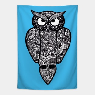 Owl (light blue background) Tapestry