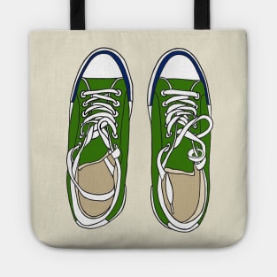 Green sneakers Tote