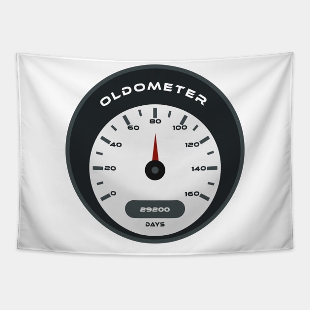 80th birthday oldometer Tapestry by Boss creative