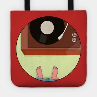 Vintage Record Player Tote
