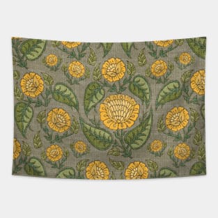 Folk Art Flowers-Sunshine Tapestry