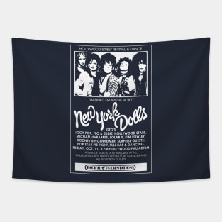 New York Dolls Show Poster Tapestry